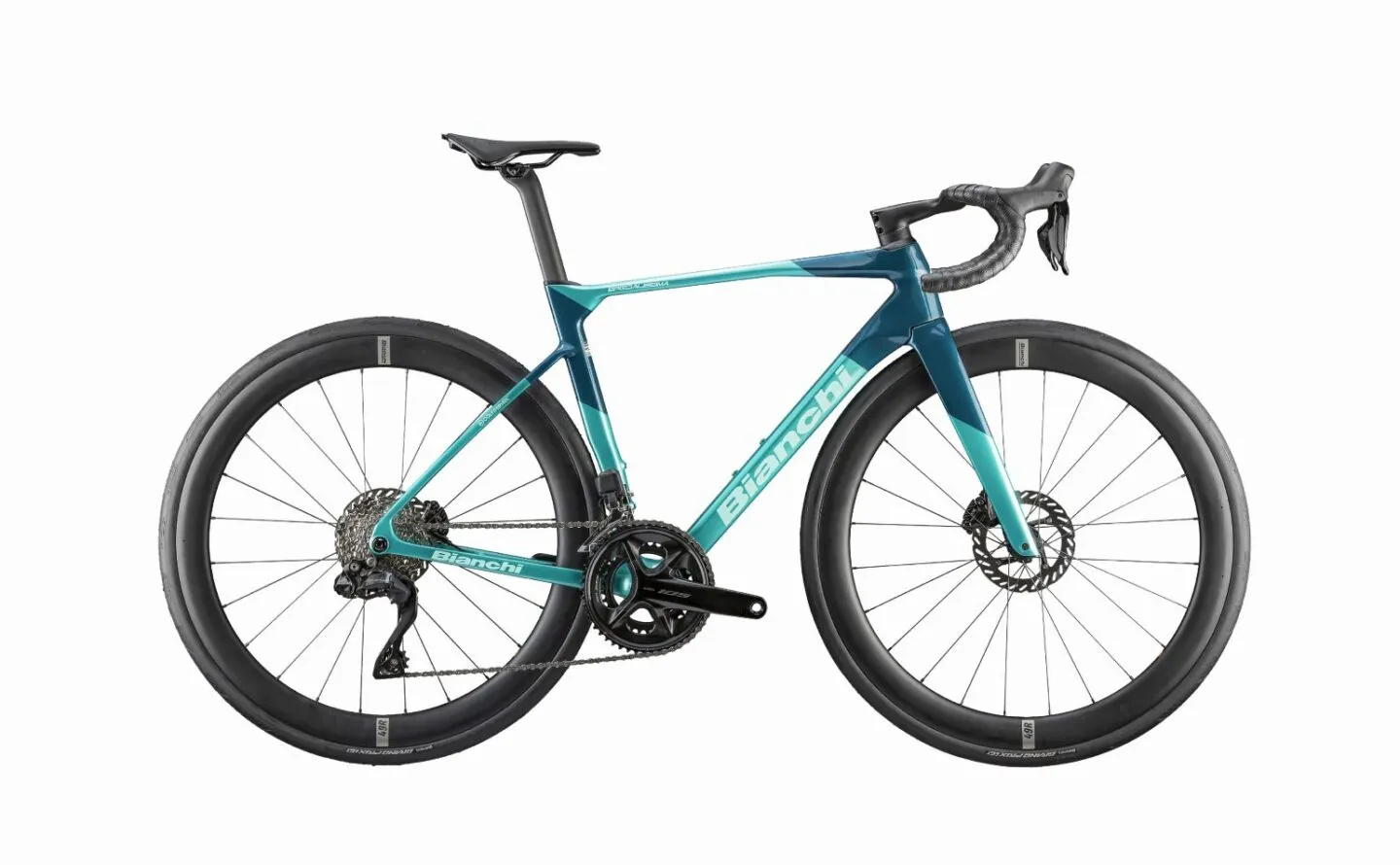 Vélo de route, all-rounder Bianchi, modèle Specialissima en Vert Celeste, version 2027.